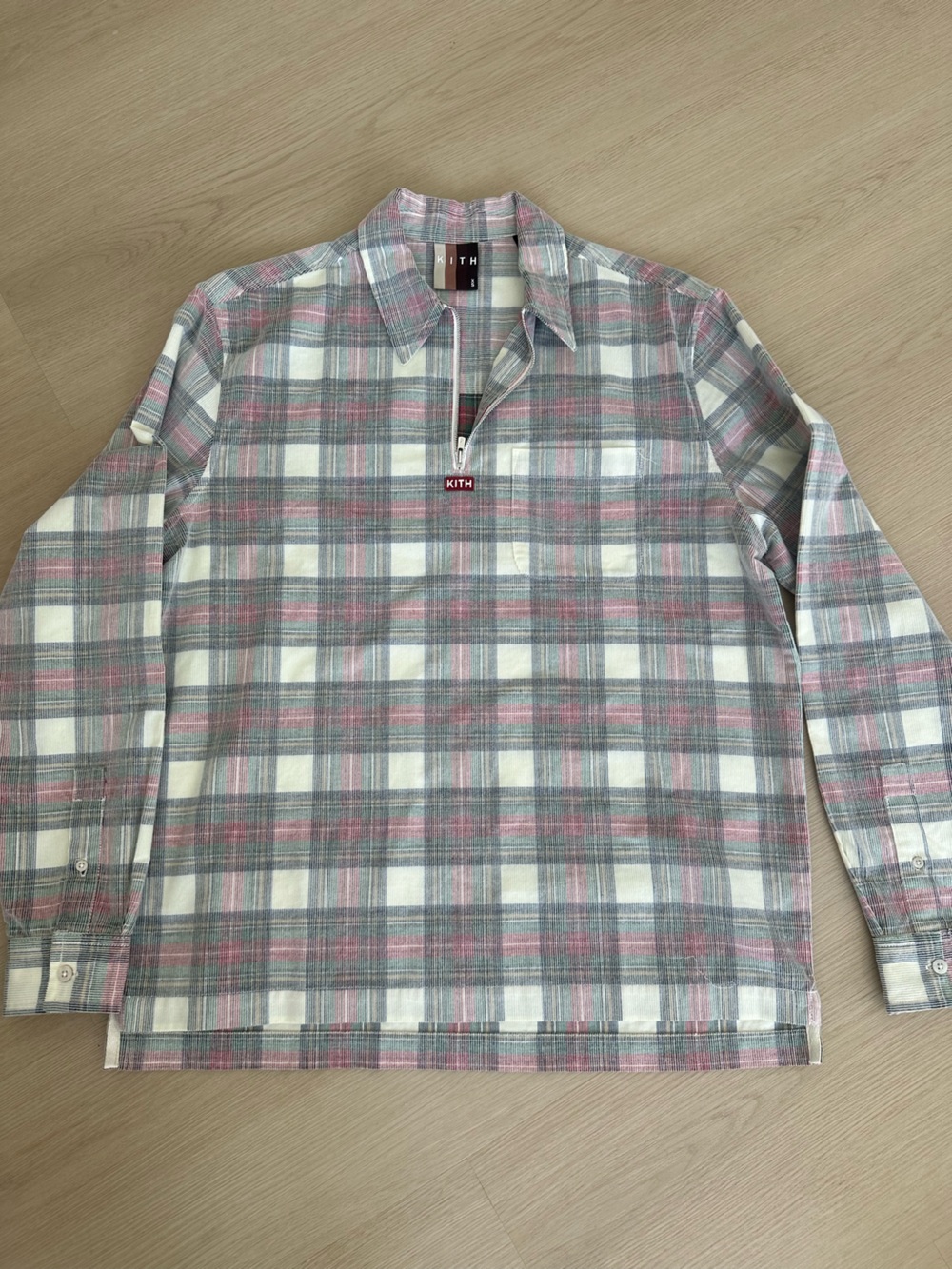 Kith Quarter Zip Collared Shirt XS Pullover Men’s Cotton